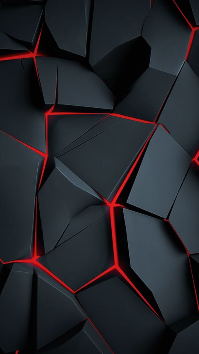 Neon Cracked Geometric